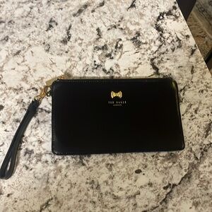 NWOT Ted Baker Leather Wristlet Pouch